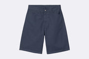 Carhartt WIP Landon Short Dusky Blue garment dyed